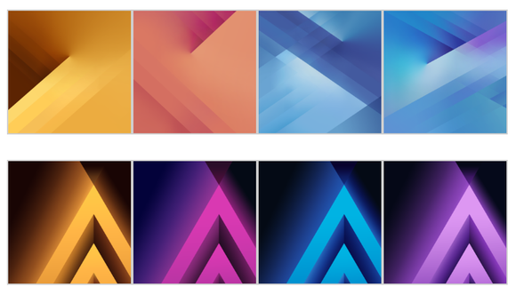 A gyári háttérképek a 2017-es A szériához