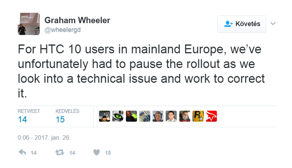 Tovább csúszik a HTC 10 frissítése