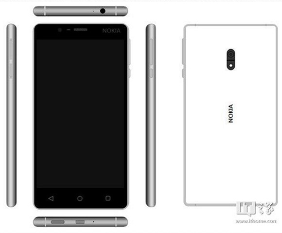 Egy korábbi koncepciókép a Nokia 5 lehetséges külleméről