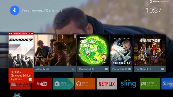 Android TV 6.0 grafikus kezelőfelület