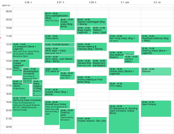 És még ez sem teljes, két-három céggel még próbálunk időpontot egyeztetni