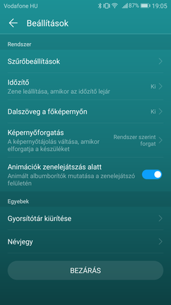 A DTS headset mód nem maradt ki, de más hangszínszabályzásra a Huawei szerint sincs szükség