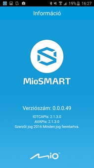 Mio Smart Home alkalmazás