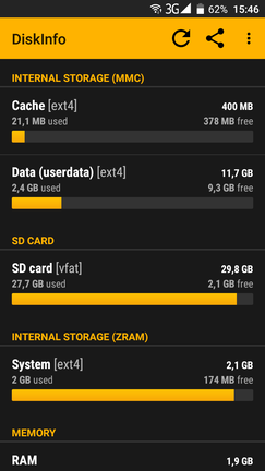 Körülbelül 11 GB marad szabadon az első bekapcsolás után