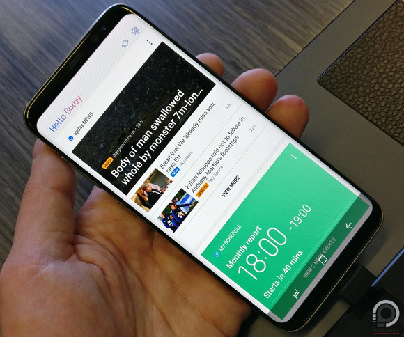 A Bixby asszisztens főoldala