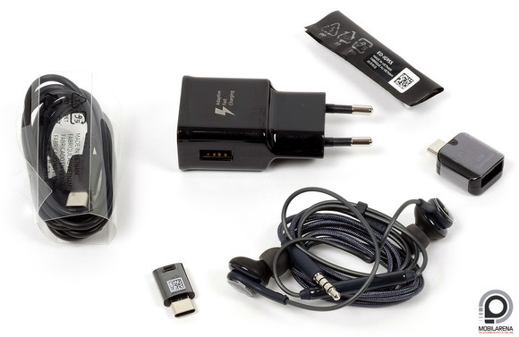 A Galaxy S8 és az S8+ dobozában felbukkanó tartozékok