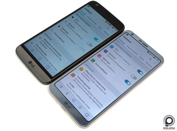 LG G5 és G6. Sokat fejlődött a kijelző/előlap arány