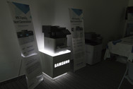 Canon and Samsung stand