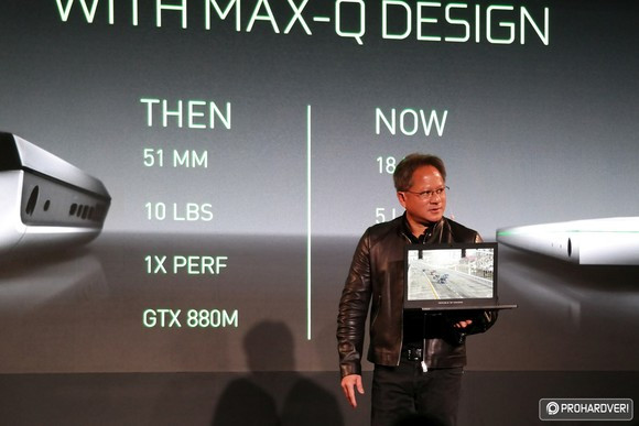 Az ASUS ROG Zephyrus notebook Max-Q dizájnnal, működés közben