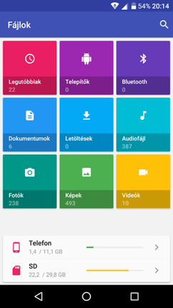 Fájlkezelő és galéria, egyik sem túl bonyolult