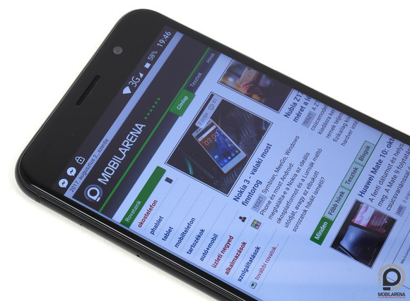 A kijelző minősége várakozásokon felüli