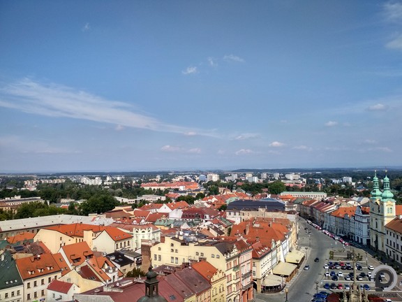 A toronyból remek kilátás nyílt Hradec Králové városára
