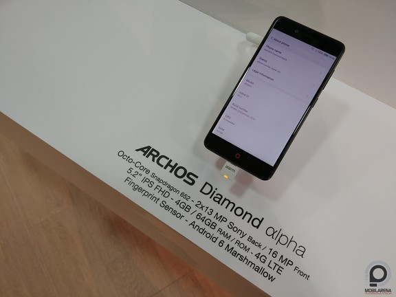 Nubia kezelőfelület egy Archos mobilon - itt nem sokat nyúltak a szoftverbe