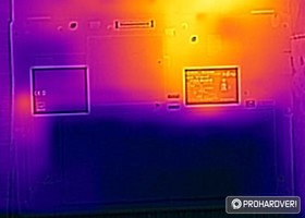 Lenovo ThinkPad 13 és Fujitsu Lifebook U747 - maximális hőmérséklet 44 °C, illetve 37 °C