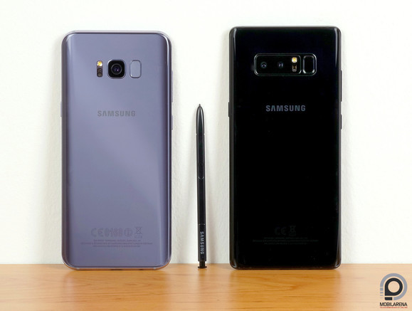 Hangsúlyosabb az immáron dupla kamerarendszer a Note8 hátlapján (jobbra)