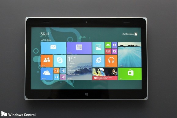 A Lumia 2020, rajta a Windows RT