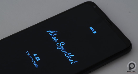 Az always-on kijelzőre sajnos nem fér ki a teljes nevem