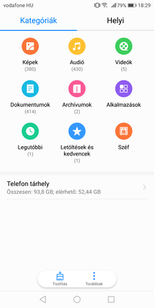 Fájlkezelő és időjárás-előrejelzés