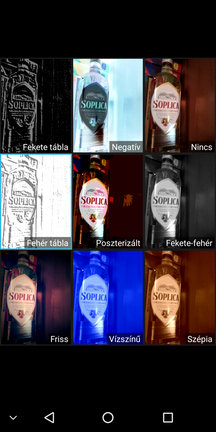 PRO mód és színeffektek