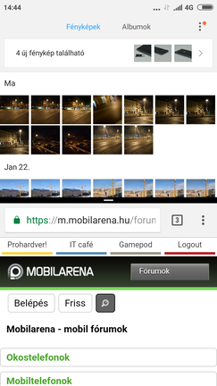 Osztott képernyős nézet a MIUI 9-ben