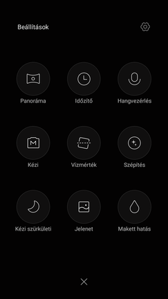 Szokásos Xiaomi-kameraszoftver