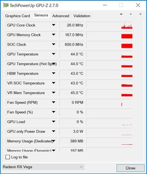 Az ASUS ROG Strix Vega 56 OC CPU-Z képei