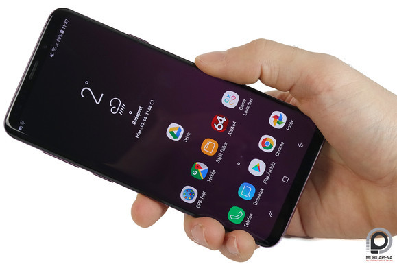 A Galaxy S9+ a tenyérben