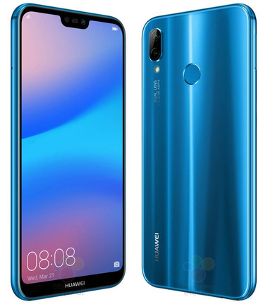 A Huawei P20 Lite legfrissebb renderképe