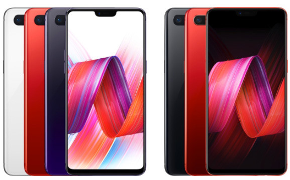 Az Oppo R15, illetve az R15 Dream Mirror Edition színvariációi