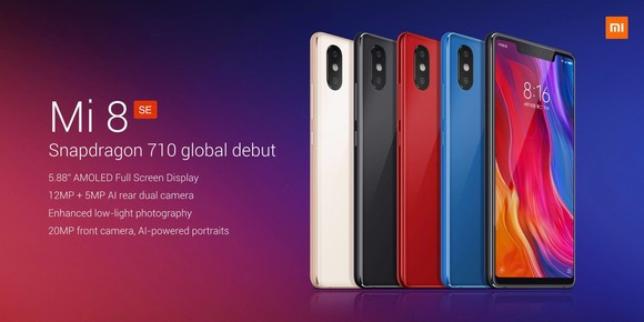 A Mi 8 SE is bevágással érkezett