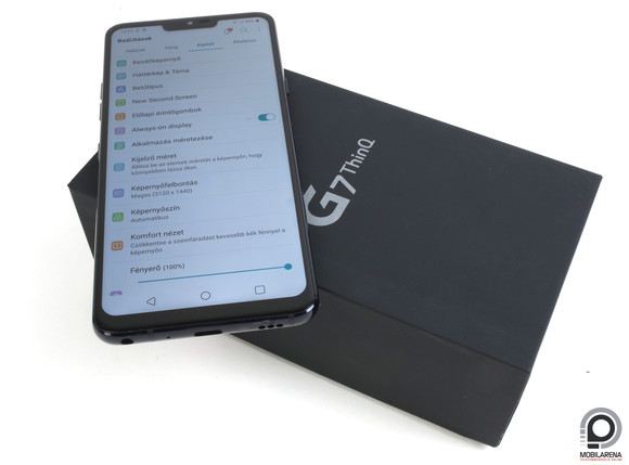 Azonos a tartozéklista és a felszereltség a G7-ek esetében