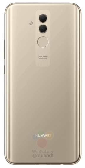 A Mate 20 Lite állítólagos renderképe