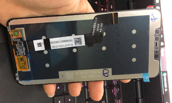 A Redmi 6 Plus állítólagos kijelzőpanelje