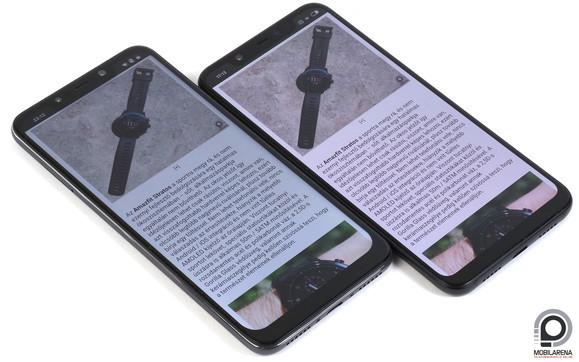 A Pocophone F1 a Xiaomi Mi 8 mellett