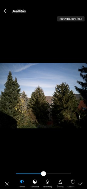 A DNG fájl feldolgozása és effektezése a Mate 20 Pro galériájában