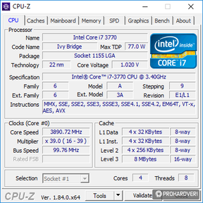 Az elmaradhatatlan CPU-Z képek