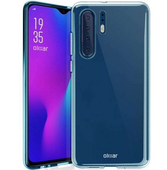 A Huawei P30 Pro renderképe egy tokban