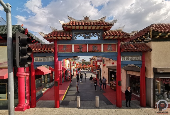 Chinatown piacának kapuja