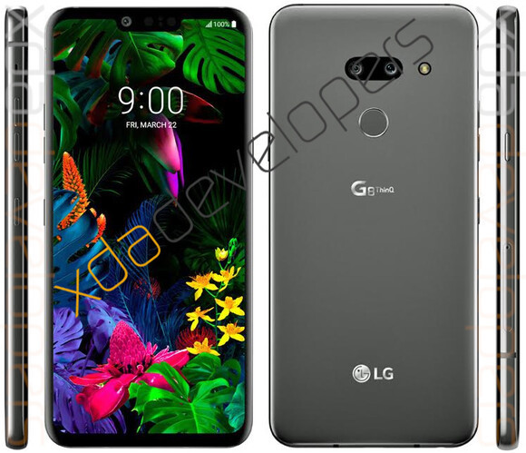 Az LG G8 ThinQ lehetséges külleme