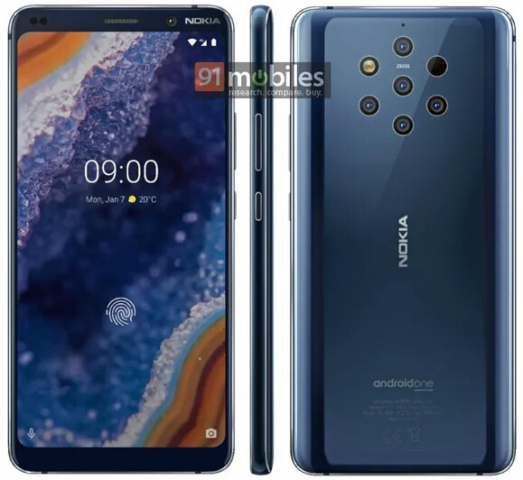 A Nokia 9 (állítólag) végleges renderképe