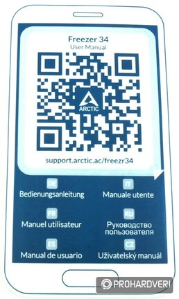 QR kódos matrica, user manual helyett
