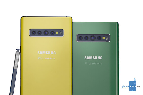 A Galaxy Note10 a PhoneArena elképzelésében