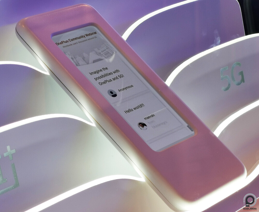 Az 5G-s OnePlus prototípus a barcelonai MWC-n