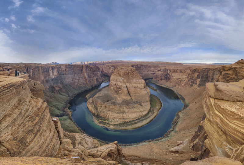 A Horseshoe Bend látványát hagyományos panorámakép nem adja vissza