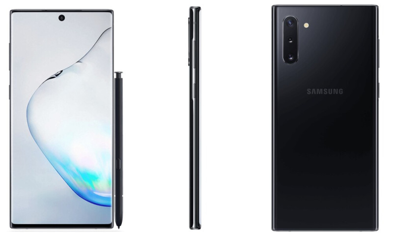 A Galaxy Note10 hivatalosnak tűnő renderképe
