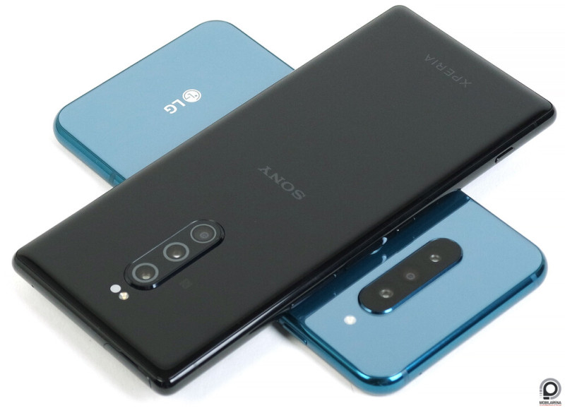 Az Xperia 1 az LG G8S ThinQ társaságában