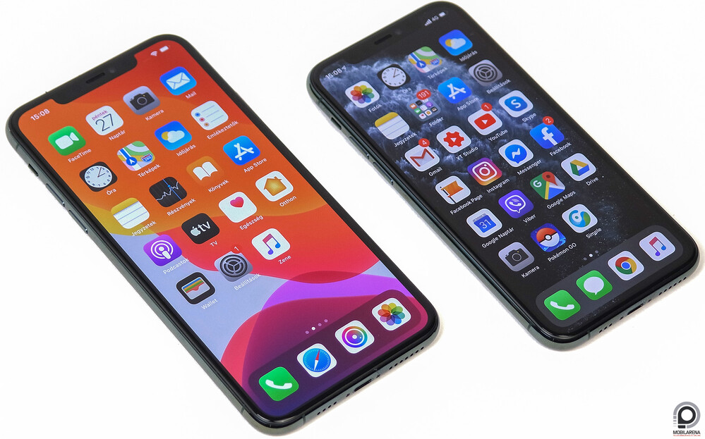 A 6,5"-es Pro Max sokkal nagyobb, mint az 5,8"-es iPhone 11 Pro