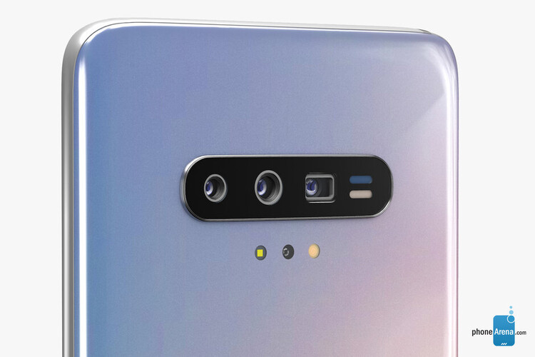 A Galaxy S11 hátlapi kameraelrendezése a PhoneArena elképzelései szerint