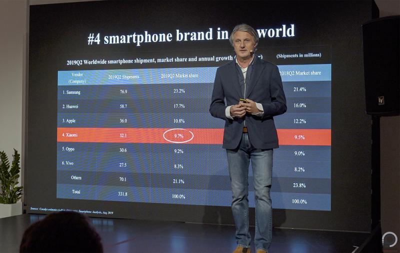 Wagner Tibor, a Xiaomi gyártói képviseletének nyitóseseményén