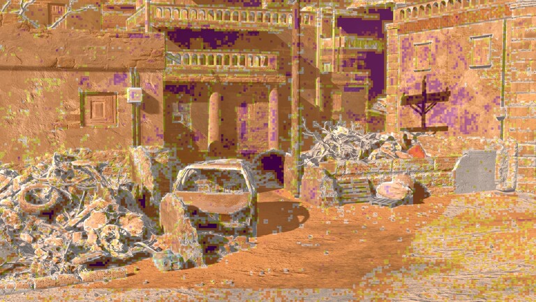 A Variable Rate Shading szintjei vizualizálva